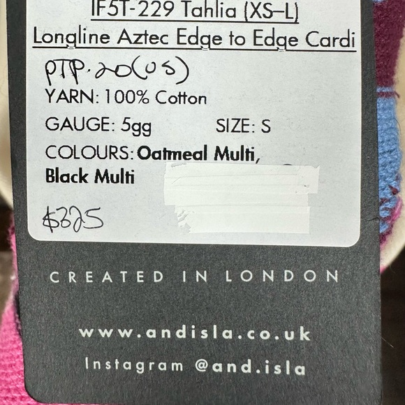 & Isla Geometric Patterned Cardigan - Picture 5 of 6